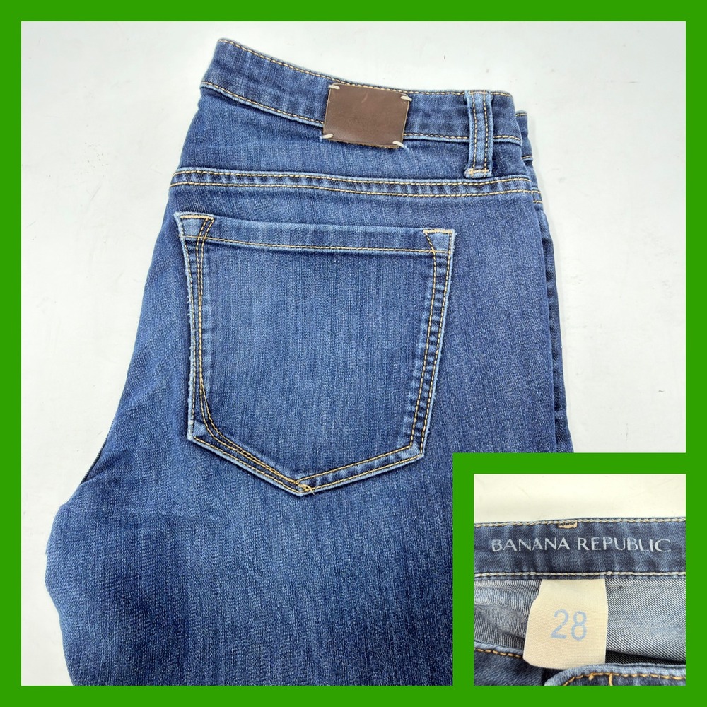 Banana Republic Ultimate Skinny Jeans Womens 28‎ Blue Medium Wash Stretch Denim